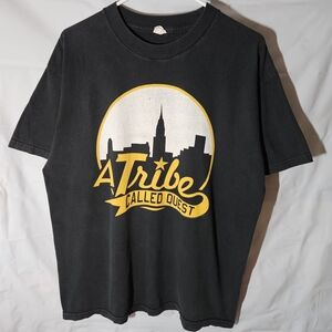 Alstyle Black T-Shirt with Yellow 'A Tribe Called Quest' Graphic
